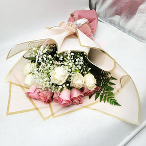 Hand Tied Bouquet - Sweet Affection (One dozen roses)