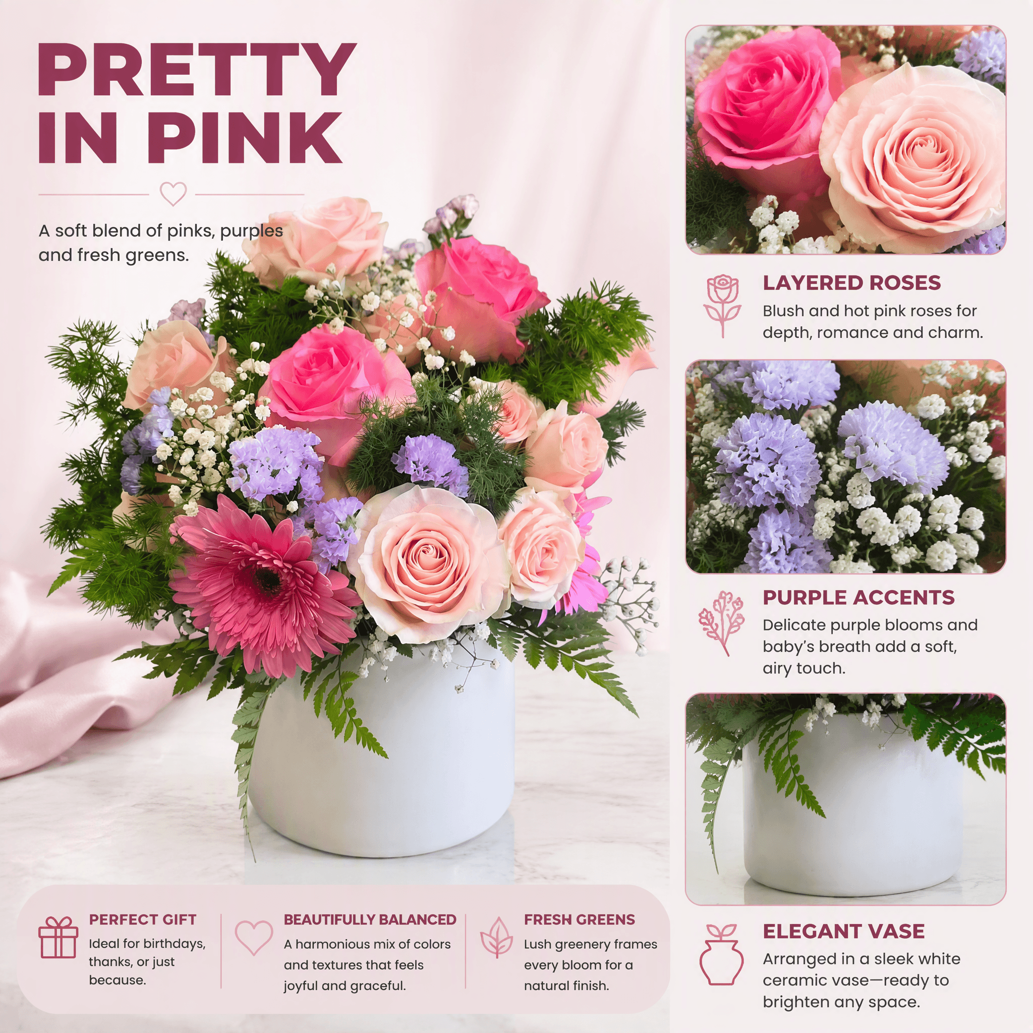 Pretty in Pink Arrangement